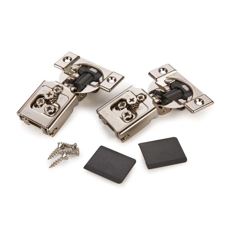 Compact Clip Face Frame Hinge - Pair - Overlay:5/8"